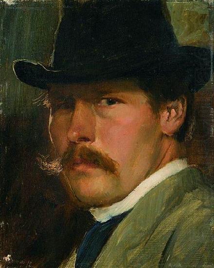 Paul Raud Self-Portrait with a Hat china oil painting image